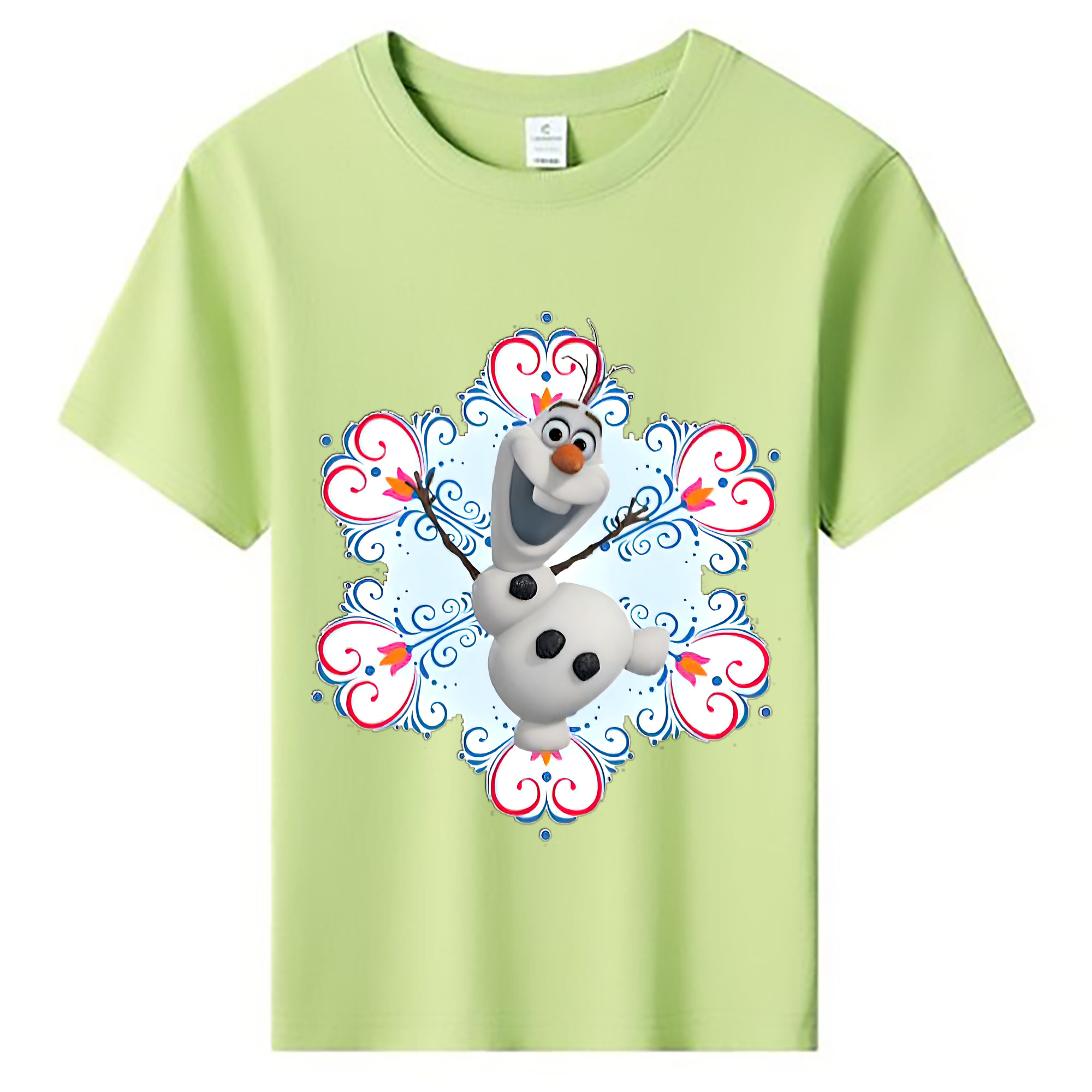 （画像用） アナと雪の女王 アンナ エルサ Frozen Anna Elsa 綿100％キッズTシャツ（フロントプリント）